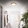 Kruhová - BRILO 3725-014 LED přisazené svítidlo, pr. 38 cm, 24 W, 2900 lm, barva dřeva - BRILO - foto 4