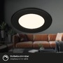 Kruhová - BRI 7049015 LED vestavné svítidlo, 11,5 cm, 6W, 600lm, černá - BRILONER - foto 4