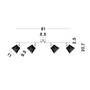 Bodová - NV 9155424 Bodové svítidlo SION bílý kov bílý kabel E14 4x5W 230V IP20 bez žárovky - NOVA LUCE - foto 4