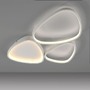 Dekorativní - LD 14049-16 PEBBLES LED stropní svítidlo 3 krokové stmívač bílé paměťová funkce do ložnice krokově stmívatelné 3000K - JUST LIGHT - foto 4