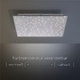 Dekorativní - LD 14671-55 SPARKLE LED stropní svítidlo hranaté v barvě oceli s hvězdným nebem a nastavitelou barvou světla 2700-5000K - LEUCHTEN DIREKT / JUST LIGHT - foto 4