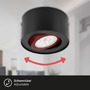 Bodová - BRI 7121-015 LED přisazené svítidlo, pr. 9 cm, 5 W, černá - BRILONER - foto 4