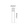 Sloupková - FARO 750112D RUSH sloupková lampa, tmavě šedá, 3000K 180st DALI - FARO - foto 4