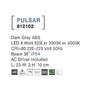 Nástěnná - NV 812102 Venkovní nástěnné svítidlo PULSAR tmavě šedý ABS LED 4W 3000K 220-220V 38st. IP54 - NOVA LUCE - foto 4
