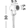 Zápichy - NV 9136183 Venkovní svítidlo s bodcem DESTRY černý hliník a čiré sklo plástvový difuzor proti oslnění GU10 1x10W 220-240V bez žárovky IP54 - NOVA LUCE - foto 4