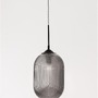 Koule - NV 9119110 Závěsné svítidlo ATHENA kouřové šedé sklo matný černý kov E27 1x12W 230V IP20 bez žárovky - NOVA LUCE - foto 4
