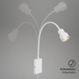 S ramenem - BRI 2085-016 Svítidlo k posteli s dotykovým vypínačem 69 cm 1xGU10 5W 400lm bílé - BRILONER - foto 4