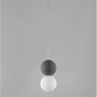 Koule - NV 9704191 Závěsné svítidlo ZERO šedý beton opálové sklo a černý hliník G9 1x5W IP20 220-240V bez žárovky 10 - NOVA LUCE - foto 4