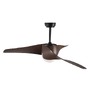 Ventilátory - NV 5267611 Stropní ventilátor se světlem BREEZE matná černá / sklo 3ABS dřevěné listy LED 18W 3000K - NOVA LUCE - foto 4