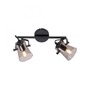 Bodová - LD 15282-18 TINULA LED 2 ramenné stropní svítidlo černá barva otočné v jednoduchém designu - LEUCHTEN DIREKT / JUST LIGHT - foto 4