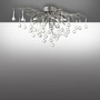 Dekorativní - PN 8090-55 ICICLE LED Závěsná lampa lustr , stříbrná, skleněné přívěsky, pěkná hra světla - PAUL NEUHAUS - foto 4