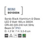 Reflektory - NV 9010004 Venkovní reflektor MINI černý hliník a sklo LED 3W 3000K 220-240V 24st. IP65 - NOVA LUCE - foto 4