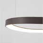 Kruhová - NV 9053553 Závěsné svítidlo ESTEVA kávově hnědý hliník a akryl LED 48W 230V 3000K IP20 stmívatelné - NOVA LUCE - foto 4