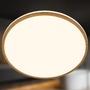 Kruhová - BRI 3871014 Acorus W stropní svítidlo pr.33 cm - 18W, 1850lm, LED, IP44, teplá bílá, bílé/dřevo - BRILONER - foto 4
