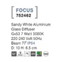 Přisazená - NV 752462 Venkovní stropní svítidlo FOCUS bílý hliník skleněný difuzor LED GX53 7W 3000K 220-240V 77st. IP54 - NOVA LUCE - foto 4