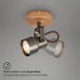 Bodová - BRILO 2872-015 Bodové svítidlo pr. 9 cm 1xGU10 5W 460lm antická šedá - BRILO - foto 4