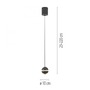 Subtilní - LD 14990-18 Kolekce Schöner Wohnen LED závěsné svítidlo LINI, černá, 1-ramenné, 3000K - JUST LIGHT - foto 4