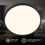 Kruhová - BRILO 3961015 Nobre stropní svítidlo pr.33 cm - 17,5W, 2400lm, teplá bílá, LED, černá - BRILO - foto 4