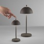 Na stůl - FAN LED-PARTY-L-BRO Nabíjecí venkovní svítidlo PARTY LED dobíjecí 2,5 W TOUCH DIMM 3000 K IP54 baterie 4000 mAh USB nabíjení magnetická 1,2 m - FANEUROPE - foto 4