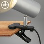 Stolní lampy s klipem - BRI 2766014 Klem lampička na stůl, nastavitelná, s klipsem, matný chrom - BRILONER - foto 4
