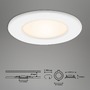 Kruhová - BRI 7053-016 LED vestavné svítidlo, pr. 11,5 cm, 6 W, bílé - BRILONER - foto 4