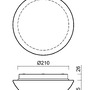 Plafoniéry - OS AUR70861 AURA 7 IP stropní/nástěnné skleněné svítidlo bílá IP44 4000 K 1W LED (původní kód OS 70861) - OSMONT - foto 4