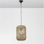 Válec - NV 9586507 Závěsné svítidlo GRIFFIN sušený vodní hyacint černý kabel E27 12W 230V IP20 bez žárovky - NOVA LUCE - foto 4