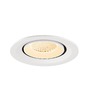 Kruhová - LA 1009554 NUMINOS® GIMBLE M Stropní vestavné svítidlo, 2700 K, 40°, bílá - BIG WHITE (SLV) - foto 4