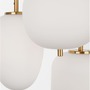 Vícečetná - NV 9624068 Závěsné svítidlo LATO opálové sklo antický mosazný kov černý kabel E14 3x5W 230V IP20 bez žárovky - NOVA LUCE - foto 4