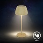 Stolní lampy dekorační - BRILO 7553019 Nabíjecí stolní lampa Riffle - 36,5 cm, 2W, 200lm, IP44, bezdrátová, LED, stmívatelná, dotykový vypínač, zelená - BRILO - foto 4