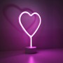 Stolní lampy dekorační - LD 85028-87 NEON-HERZ LED stolní lampa růžová srdce na baterie s vypínačem, dekorativní svítidlo - LEUCHTEN DIREKT / JUST LIGHT - foto 4