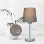 Stolní lampy dekorační - BRILO 7024-014 Stolní lampa, 31,4 cm, max. 25 W, šedá-stříbrná - BRILO - foto 4