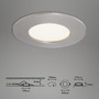Kruhová - BRI 7282-012 LED vestavné svítidlo, pr. 8,5 cm, 5,5 W, matný nikl - BRILONER - foto 4