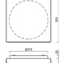 Hranatá - OS LIN59679 LINA 3 stropní/nástěnné skleněné svítidlo bílá IP43 4000 K 13W LED - OSMONT - foto 4