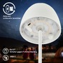Stolní lampy dekorační - BRILO 7503016 LED nabíjecí stolní lampička Serina Mini, bezdrátová, 20cm, IP44, 2,5W, stmívatelné, dotykový vypínač, bílé - BRILO - foto 4