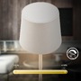 Stolní lampy dekorační - BRILO 7708016 Bota stolní lampa - 1,8W, 120lm, nabíjecí, LED, stmívatelné, dotykový vypínač, teplá bílá, bílá - BRILO - foto 4