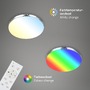 Kruhová - BRILO 3679-018 RGB-CCT LED stropní svítidlo, pr. 35,5 cm, 18W, 1850 lm, chrom - BRILO - foto 4