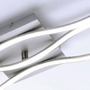 Podélná - LD 15167-55 WAVE LED stropní svítidlo v oceli s 3 rameny ve tvaru vlny a teplou bílou barvou světla 3000K - LEUCHTEN DIREKT / JUST LIGHT - foto 4