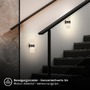 Nepřímé osvětlení - BRI 3888015 Aura nástěnné svítidlo - 2,5W, 100lm, nabíjecí, LED, s pohybové čidlo, černá - BRILONER - foto 4