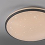Kruhová - LD 14295-18 KYLE LED stropní svítidlo průměr 49cm černé hvězdné nebe krokově stmívatelné 3000K - JUST LIGHT - foto 4