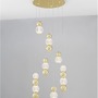 Vícečetná - NV 9511060 Závěsné svítidlo BRILLE zlatý hliník a sklo LED 42W 230V 3200K IP20 stmívatelné - NOVA LUCE - foto 4