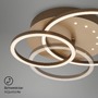 Kruhová - BRILO 3773017 LED stropní svítidlo, 40 cm, paměť, 26W, 2550lm, hnědé - BRILO - foto 4