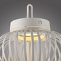 Na stůl - LD 19303-16 AKUBA LED stolní lampa průměr 25cm bílé na baterie USB IP44 stmívatelné dotykem 2700K - JUST LIGHT - foto 4