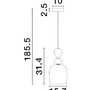 Dekorativní - NV 9009234 Závěsné svítidlo MURANO zlatý kov lesklé tmavě zelené, modré a růžové sklo E14 1x5W 230V IP20 bez žárovky - NOVA LUCE - foto 4
