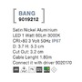 Zapuštěná - NV 9019212 Venkovní zapuštěné svítidlo do země BANG nikl satén hliník LED 1W 3000K 3V IP67 délka kabelu 1.80m použijte driver 9020170 - NOVA LUCE - foto 4