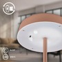Stolní lampy dekorační - BRILO 7668014 Pala stolní lampička - 2W, 200lm, bezdrátová, LED, dotykový vypínač, stmívatelné, kávová - BRILO - foto 4