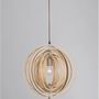 Koule - NV 9138062 Závěsné svítidlo ASCO přírodní dřevo hnědý textilní kabel E27 1x12W 230V IP20 bez žárovky - NOVA LUCE - foto 4
