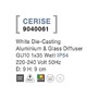 Přisazená - NV 9040061 Venkovní stropní svítidlo CERISE bílý litý hliník a skleněný difuzor GU10 1x7W IP54 220-240V bez žárovky - NOVA LUCE - foto 4