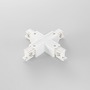 Lišty a příslušenství EUTRAC - FAN LED-RAIL-X-BCO 3‑fázový systém RAIL křížové spojení (X‑spojení) bílá - FANEUROPE - foto 4