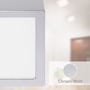 Hranatá - BRI 7118414 LED stropní svítidlo, 22,5 cm, 16,5 W, matný chrom (starý kód: BRI 7118-414) - BRILONER - foto 4
